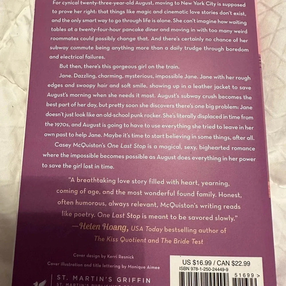 One Last Stop by Casey McQuiston paperback (new) - Picture 2 of 3